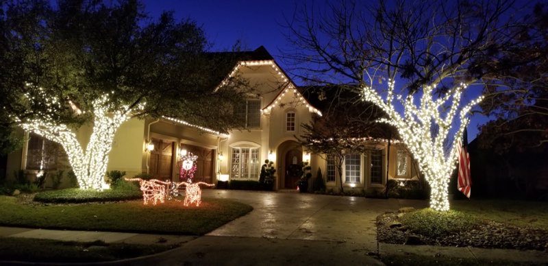 Christmas lights Trophy Club